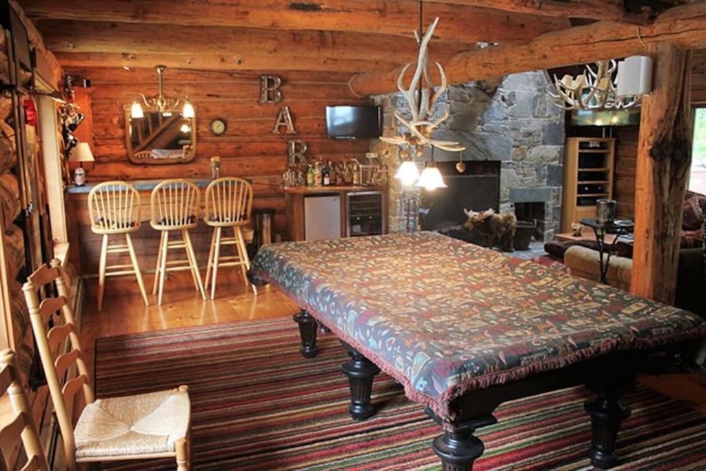 Winhall The Kresge Kabin - Authentic Grand Log Cabin. 빌라 외부 사진