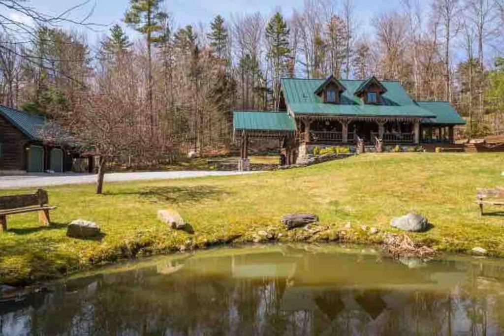 Winhall The Kresge Kabin - Authentic Grand Log Cabin. 빌라 외부 사진